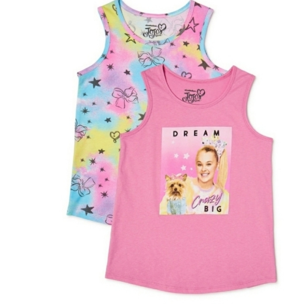 Nickelodeon Jojo Siwa 2 girls tank tops